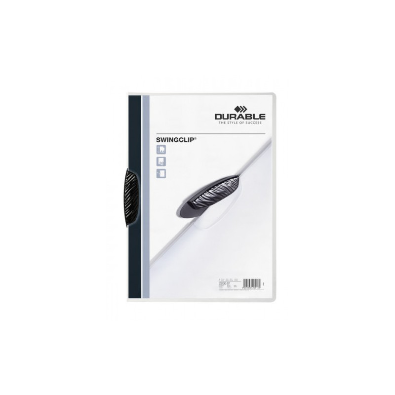 3444-DOSSIER CON CLIP SWINGCLIP 30 H A4 NEGRO DURABLE 2260-01 3444-DOSSIER CON CLIP SWINGCLIP 30 H A4 NEGRO DURABLE 2260-01