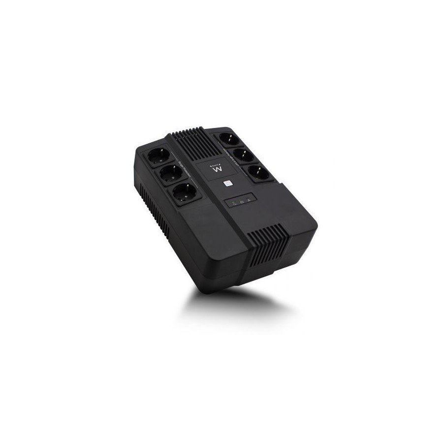 34483-EWENT UPS 600VA LINE INTERACTIVE WITH AVR, 6 X CEE7/3 PORT