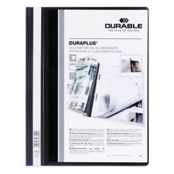 3450-DOSSIER FASTENER DURAPLUS A4 PVC NEGRO DURABLE 2579-01