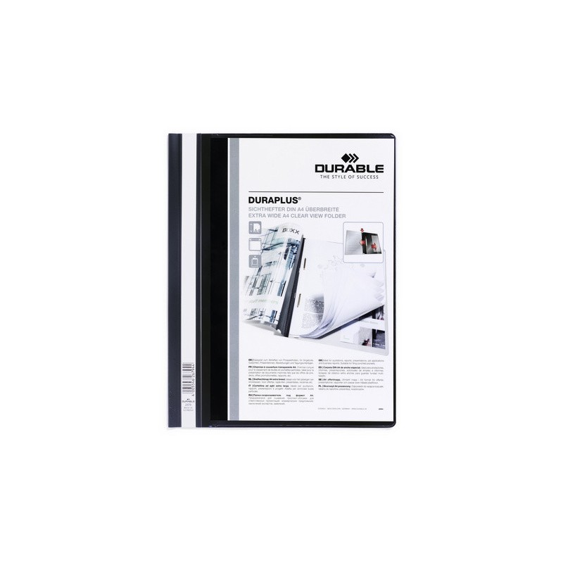3450-DOSSIER FASTENER DURAPLUS A4 PVC NEGRO DURABLE 2579-01 3450-DOSSIER FASTENER DURAPLUS A4 PVC NEGRO DURABLE 2579-01