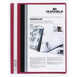 3454-DOSSIER FASTENER DURAPLUS A4 PVC ROJO DURABLE 2579-03