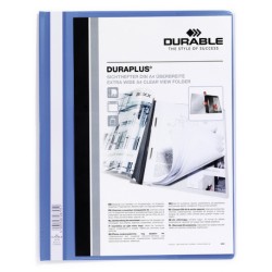 3460-DOSSIER FASTENER DURAPLUS A4 PVC AZUL CLARO DURABLE 2579-06