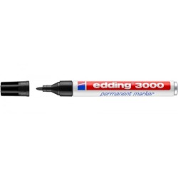 3470-MARCADOR PERMANENTE PUNTA REDONDA 1.5-3MM 3000 NEGRO EDDING 3000-01