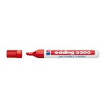 3478-MARCADOR PERMANENTE PUNTA BISELADA 1-5MM 3300 ROJO EDDING 3300-02