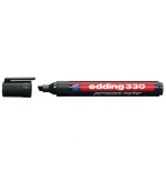 3481-MARCADOR PERMANENTE PUNTA BISELADA 1-5MM 330 NEGRO EDDING 330-01