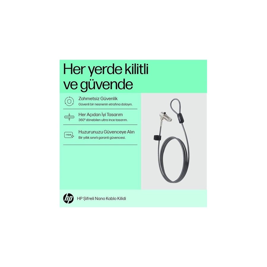 34835-HP Bloqueo de cable con combinacion Nano