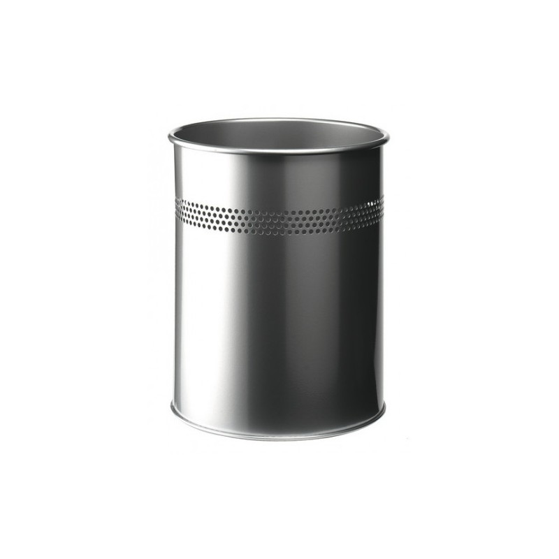 3484-PAPELERA METALICA DE 15L SEMIPERFORADA COLOR PLATA DURABLE 3300-23 3484-PAPELERA METALICA DE 15L SEMIPERFORADA COLOR PLATA DURABLE 3300-23