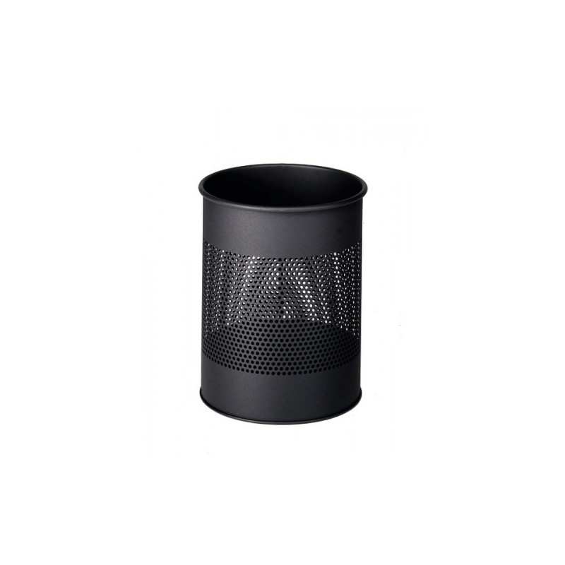 3487-PAPELERA METALICA DE 15L PERFORADA COLOR NEGRO DURABLE 3310-01 3487-PAPELERA METALICA DE 15L PERFORADA COLOR NEGRO DURABLE 3310-01