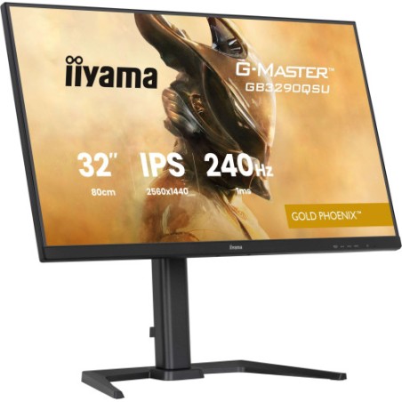 34876-MONITOR IIYAMA, 32 PULGADAS, G-MASTER GB3271QSU-B1 FAST IPS QHD 165HZ 1MS FREESYNC USB-A ALTAVOCES ALTURA AJUSTABL
