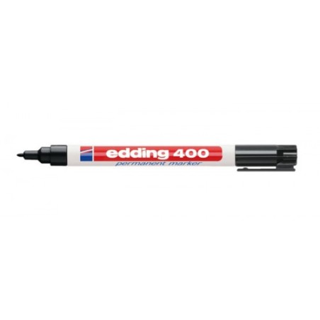 3489-MARCADOR PERMANENTE BOLSILLO PUNTA REDONDA NEGRO EDDING 400-01