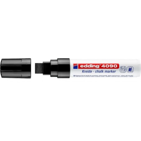 3491-MARCADOR TIZA LIQUIDA GRUESO 4090 NEGRO EDDING 4090-001