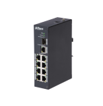 34925-(DH-PFS3110-8T) DAHUA SWITCH INDUSTRIAL L2 8 PUERTOS + 1 UPLINK GIGABIT + 1 SFP