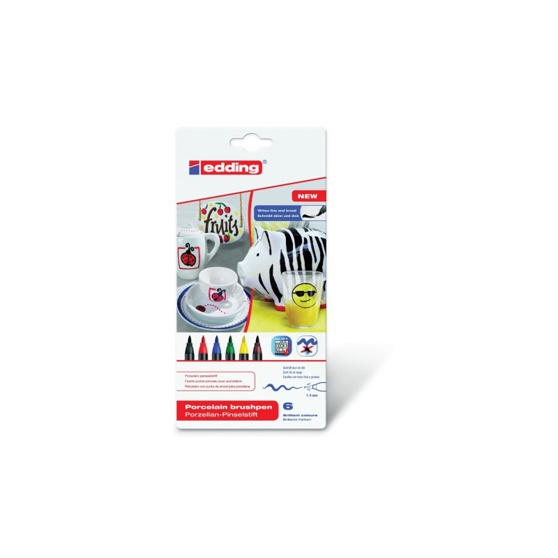 3495-ESTUCHE ROTULADOR PARA CERAMICA COLORES BASICOS EDDING 4200-6-S-000 3495-ESTUCHE ROTULADOR PARA CERAMICA COLORES BASICOS EDDING 4200-6-S-000