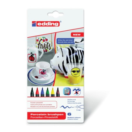 3495-ESTUCHE ROTULADOR PARA CERAMICA COLORES BASICOS EDDING 4200-6-S-000