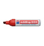 3505-MARCADOR PERMANENTE PUNTA BISELADA 2-7MM 500 ROJO EDDING 500-02