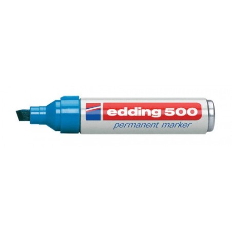 3506-MARCADOR PERMANENTE PUNTA BISELADA 2-7MM 500 AZUL EDDING 500-03