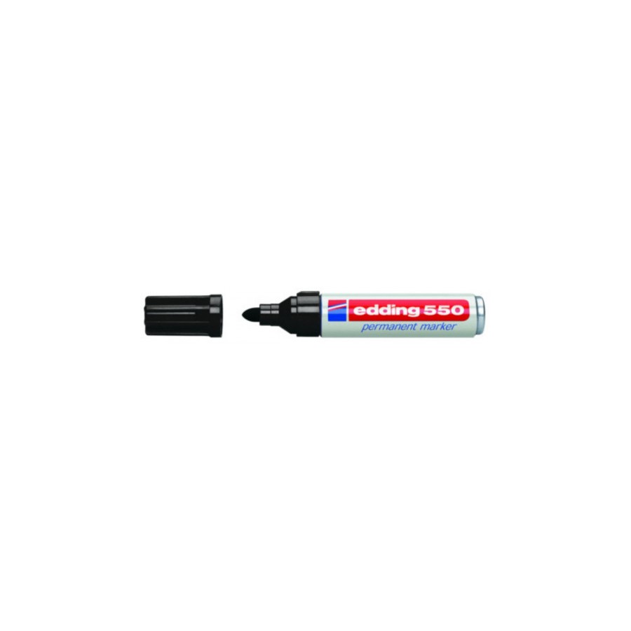 3507-MARCADOR PERMANENTE PUNTA REDONDA 3-4MM 550 NEGRO EDDING 550-01