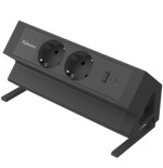 35075-REGLETA SOBREMESA 2 TOMA + USB A/C NEGRO FELLOWES 100137182