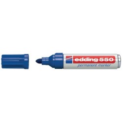 3509-MARCADOR PERMANENTE PUNTA REDONDA 3-4MM 550 AZUL EDDING 550-03