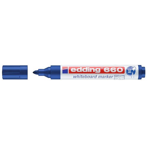 3517-MARCADOR PIZARRA BLANCA 660 1,5-3MM AZUL EDDING 660-03