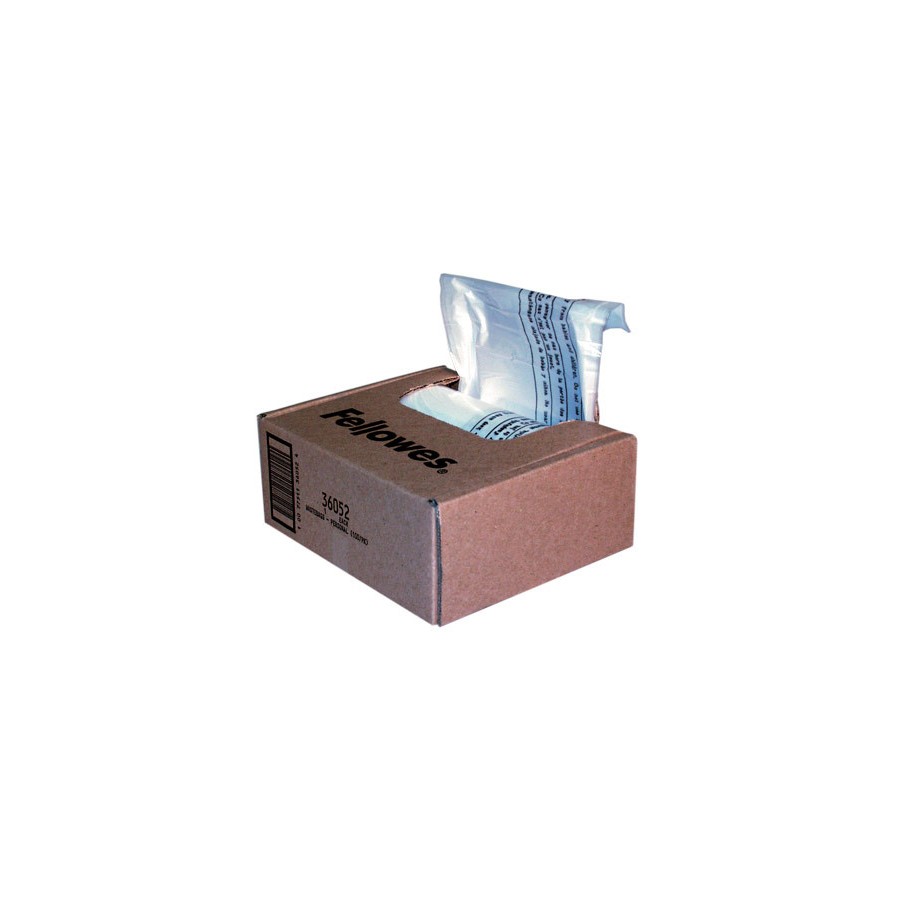 352-PACK 100 BOLSAS RESIDUOS DESTRUCCION 28L. FELLOWES 36052 352-PACK 100 BOLSAS RESIDUOS DESTRUCCION 28L. FELLOWES 36052