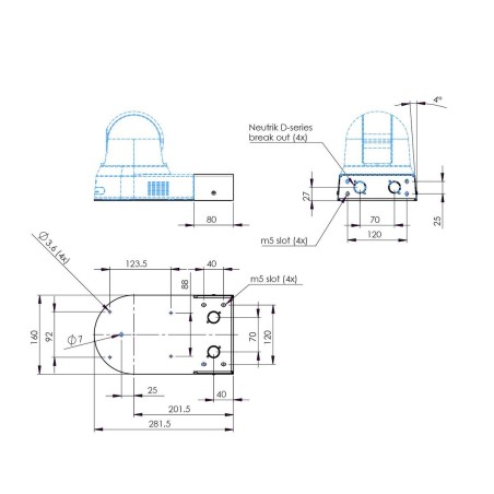 35329-VOGELS SMART METAL (S016.1010.11) CAMERA MOUNT WH - SONY SRG-X400