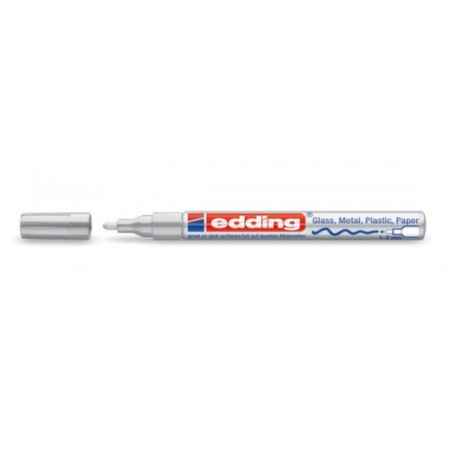 3536-MARCADOR PERMANENTE 1-2MM 751 PLATA EDDING 751-54