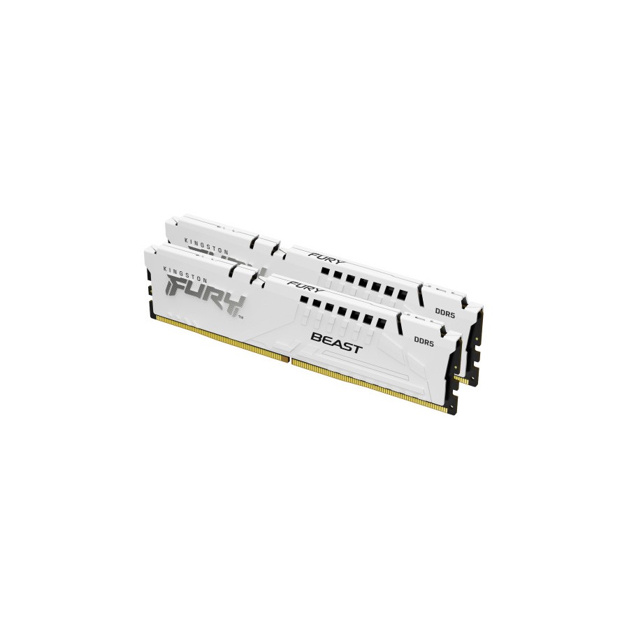 35399-MEMORIA KINGSTON 32GB KIT2 6000MT/S DDR5 CL36   FURY BEAST WHITE EXPO - KF560C36BWE2K2-32