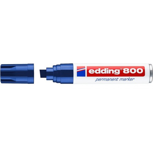3541-MARCADOR PERMANENTE PUNTA BISELADA 4-12MM 800 AZUL EDDING 800-03