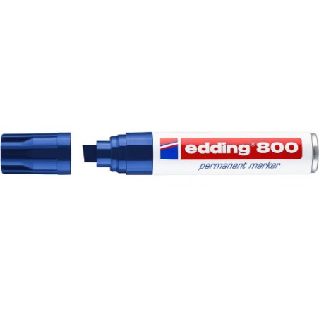 3541-MARCADOR PERMANENTE PUNTA BISELADA 4-12MM 800 AZUL EDDING 800-03