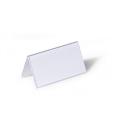 3544-CAJA DE 25 PORTANOMBRES RIGIDOS PVC 104X100MM DURABLE 8051-19