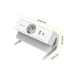 35441-REGLETA SOBREMESA 1 TOMA + USB A/C BLANCO FELLOWES 100137173