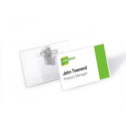 3548-CAJA DE 50 IDENTIFICADORES PINZA Y ALFILER PVC 54X90 DURABLE 8101-19