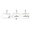 3551-CAJA DE 25 IDENTIFICADORES PINZA PLASTICO LAMINA AUTOADHESIVA DURABLE 8102-19