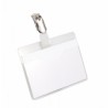 3554-CAJA DE 25 IDENTIFICADORES CON PINZA TRANSPARENTE 60X90 DURABLE 8106-19