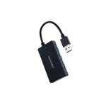 35589-Nanocable Hub USB 3.0 con 4 Puertos de USB 3.0, USB-A/M-USB 3.0/H, Negro, 15 cm