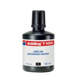 3578-FRASCO TINTA PARA RELLENAR 100ML NEGRO EDDING T100-01