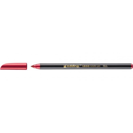 3582-ROTULADOR PUNTA FINA 1200 ROJO METALICO EDDING 1200-072