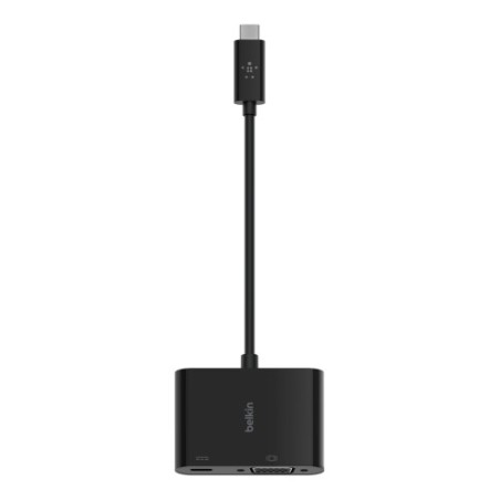 35847-Belkin AVC001BTBK base para portatil y replicador de puertos USB 3.2 Gen 1 (3.1 Gen 1) Type-C Negro