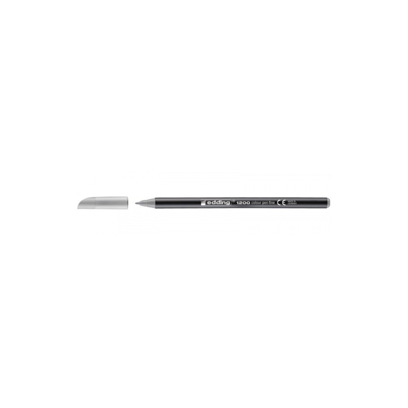 3589-ROTULADOR PUNTA FINA 1200 PASTEL GRIS PLATA EDDING 1200-026