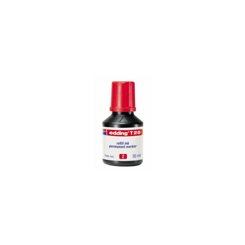 3591-FRASCO TINTA PARA RELLENAR 25ML ROJA EDDING T25-002 3591-FRASCO TINTA PARA RELLENAR 25ML ROJA EDDING T25-002