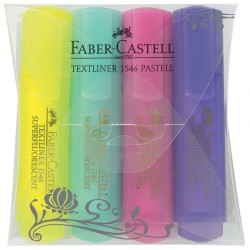 3602-ESTUCHE 4 MARCADORES FLUOR TEXTLINER SURTIDO PASTEL FABER CASTELL 154610