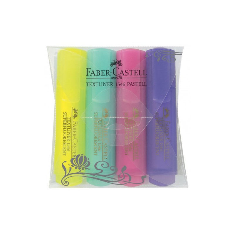 3602-ESTUCHE 4 MARCADORES FLUOR TEXTLINER SURTIDO PASTEL FABER CASTELL 154610 3602-ESTUCHE 4 MARCADORES FLUOR TEXTLINER SURTIDO PASTEL FABER CASTELL 154610