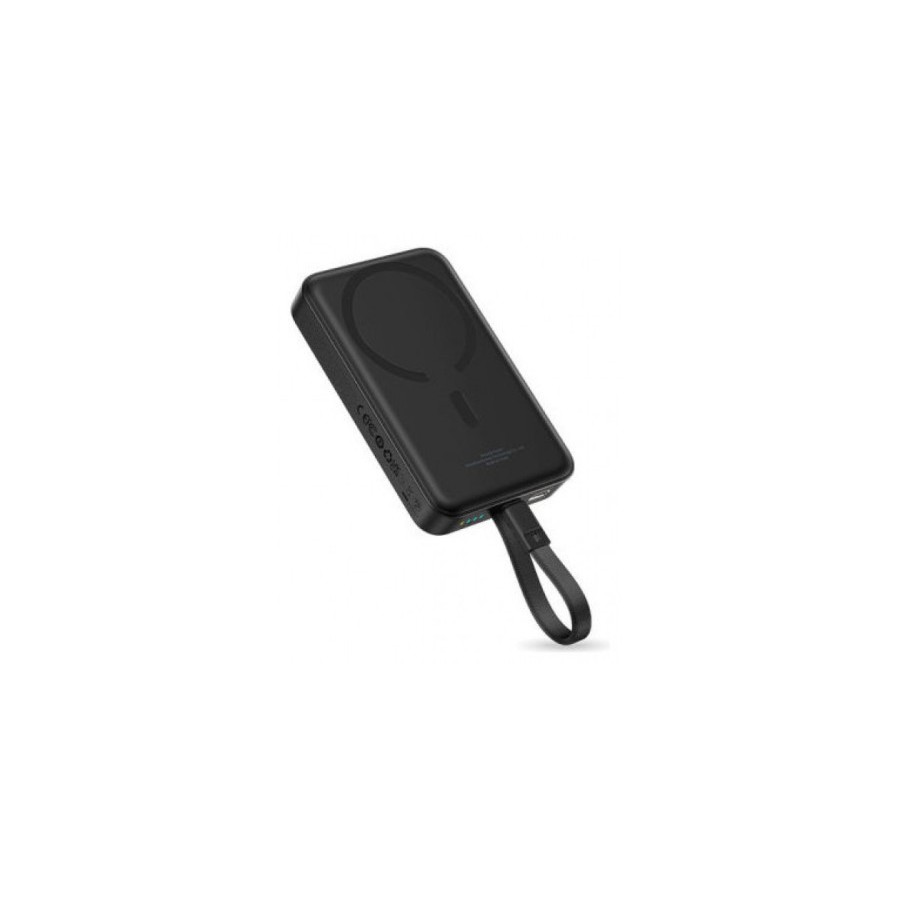 36024-OS-BASEUS ENERFILL FM11 MAGNETIC POWER BANK WITH BUILT-IN USB CABLE 10000MAH 30W COSMIC BLACK