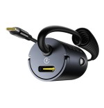 36042-BASEUS TINY STAR MINI CAR CHARGER (C+C CABLE INCLUDED)  30W COSMIC BLACK