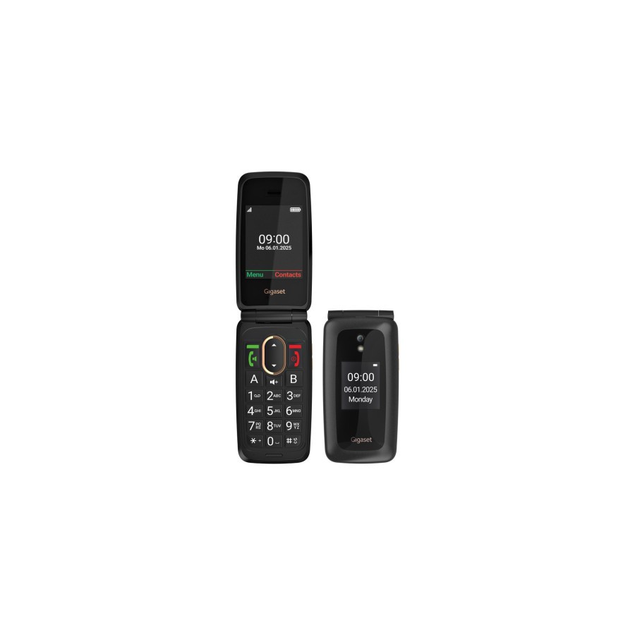 36087-Gigaset GL795 7,11 cm (2.8") 142 g Negro Telefono para personas mayores