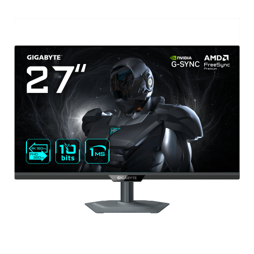 36205-MONITOR GIGABYTE 27" G27UP,SS IPS,3840X2160,0.155PP,1000:1,1MS,160HZ,2HDMI+1DP+USB2.0+1USB TYPE C,AJUSTE ALTURA