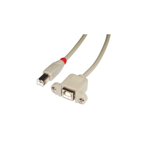36264-Lindy 31800 cable USB 0,5 m USB B Gris