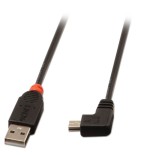 36266-Lindy 31970 cable USB USB 2.0 0,5 m USB A Mini-USB B Negro