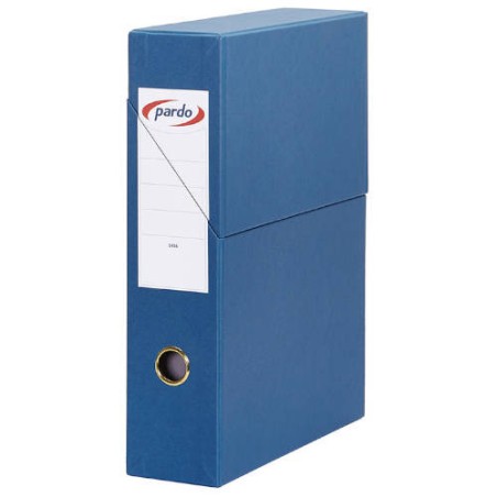 3633-ESTUCHE ARCHIVADOR EXTRA FORRADO VERTICAL EN COLOR AZUL PARDO 245603